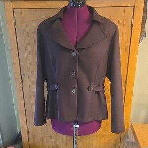Perceptions Chocolate Brown Women's Blazer